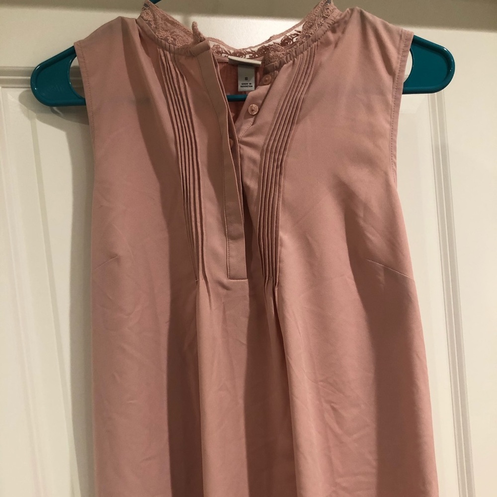 Blush tank top